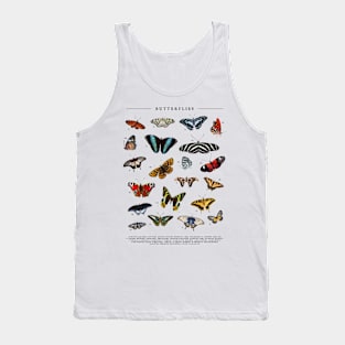 Vintage Butterfly Chart Tank Top